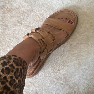 A.S.98 Purt sling back in tan leather size 40 us 9